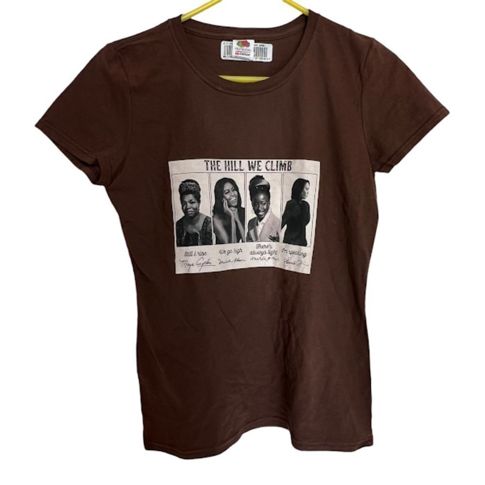 Fruit of the Loom Women's T-Shirt‎ Top Inspirational Black Women Size M